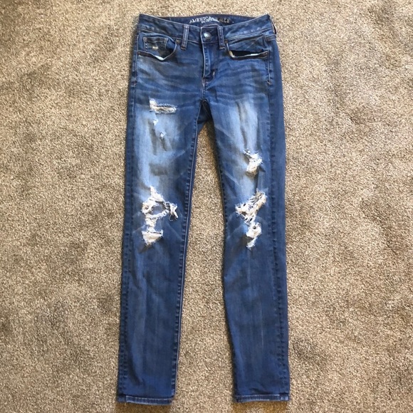 American Eagle Distressed Skinny Jeans - Picture 1 of 7